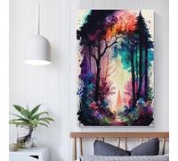 POLIUAWS Stranger Nautre 2 Poster Canvas Poster Wall Art Decor Print Picture Paintings for Living Room Bedroom Decoration 24x36inch(60x90cm)