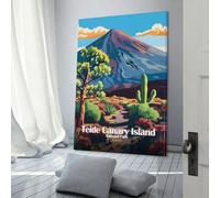 POLIUAWS Teide Canary Island National Park Spain House Decoration for Living Room For Home Modern Decoration Artwork 08x12inch(20x30cm)