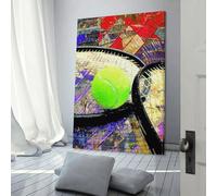 POLIUAWS Tennis Art B And R 2 Art Work for Home Walls for Teens Girl Women Living Room Decoration 3d Wall Art 24x36inch(60x90cm)