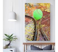 POLIUAWS Tennis Art B And R 6 Art Work for Home Walls for Teens Girl Women Living Room Decoration 3d Wall Art 12x18inch(30x45cm)