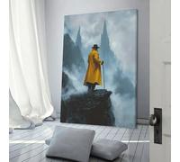POLIUAWS The Cliff of Revelation Art Poster Print-denoise-denoise Wall Art Poster Scroll Canvas Painting Picture Living Room Decor Home 20x30inch(50x75cm)