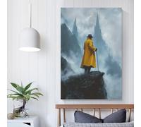POLIUAWS The Cliff of Revelation Art Poster Print-denoise-denoise Wall Art Poster Scroll Canvas Painting Picture Living Room Decor Home 20x30inch(50x75cm)