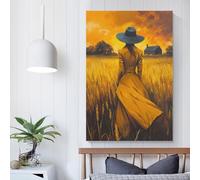 POLIUAWS The Dreamer of The Fields Art Poster Print-denoise-denoise Wall Art Poster Scroll Canvas Painting Picture Living Room Decor Home 12x18inch(30x45cm)