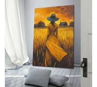 POLIUAWS The Dreamer of The Fields Posters Prints For Home Bedroom Toilet Bathroom Wall Decor Wall Art Canvas Birthday Couple Celebrating 20x30inch(50x75cm)