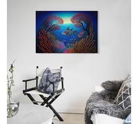 POLIUAWS The Great Barrier Reef Artwork for Living Room for Rustic Farmhouse Bathroom Decor Modern Art Prints 12x18inch(30x45cm)