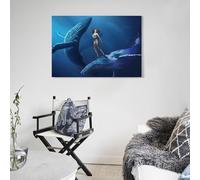 POLIUAWS The Lonely Surfer 3 Chads Pencil Canvas Wall Art for Living Room Cute Room Decor Ready to Hang Canvas Wall Art 20x30inch(50x75cm)