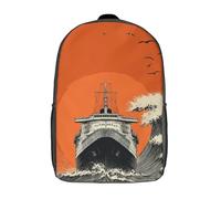 POLIUAWS Titanic's Voyage Kids School Backpack 3D Printed Backpacks Fashion School Bag Rucksacks for Boys Elementary And Middle School Students 17inch