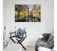 POLIUAWS Venice At Dusk Artwork for Living Room Bedroom Bedroom Artwork for Wall 12x18inch(30x45cm)