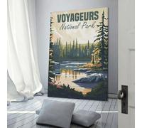 POLIUAWS Voyageurs National Park Poster Poster Canvas Painting Wall Art Nordic Prints For Home Decor Picture Gifts Women Men 20x30inch(50x75cm)