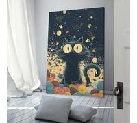 POLIUAWS Whiskered Dreams Modern Wall Art Home Office Kitchen Gallery Corridor Bathroom Wall Decor Ready To Hang 16x24inch(40x60cm) Home Decoration Living Room