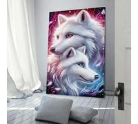 POLIUAWS Whispering Wolves House Decoration for Living Room Wall Art for Home Living Room Bedroom Decor Artwork 12x18inch(30x45cm)