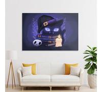POLIUAWS Witch Cat Artwork for Home Walls 08x12inch(20x30cm) Paintings for Living Room