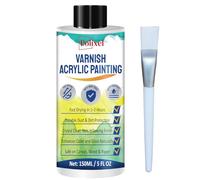 POLIXEL Gloss Varnish for Oil Paintings - Final Protective Coating for Canvas Art - 150ML Non-Yellowing, UV Resistant, Durable Finish for Artists & Hobbyists -5OZ/150ML