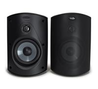 Polk Audio Atrium 5 Outdoor Speakers with Powerful Bass (Pair Black) - All-Weather Durability | Broad Sound Coverage | Speed-Lock Mounting System (Re