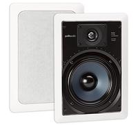 Polk Audio RC65i 2-Way Premium in-Wall 6.5" Speakers, Pair of 2 Perfect for Damp and Humid Indoor/Outdoor Placement - Bath, Kitchen, Covered Porches (White, Paintable-Grille)(Pack of 2)