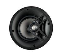 Polk Audio V60 in-Ceiling Speaker (Single), Ideal for All Rooms, Including Damp and Humid Rooms Like Bathroom, Kitchen or Utility Area, Easy Installation, (Black, Paintable Grille)