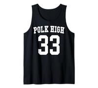 Polk High Football Jersey 33 Bundy - Front & Back No Maam Tank Top