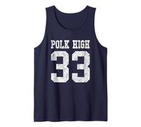Polk High School Football Jersey 33 Aged No Maam Bundy Tank Top