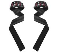Polka Dot Black White Red Anchors Fitness Lifting Straps 26" Power Workouts Working Out Gym Accessories for Weightlifting, Deadlifting, Exercise, Strength Training