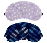 Polka Dot Blue 2-Pack Light-Blocking Soft Breathable Eye Masks Sleep Mask Eye Patch