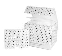 POLKA DOT CARE Cotton Towels | Disposable Face and Makeup Wipes | Natural, Biodegradable | Plant Based Facial Towelettes | Ideal for Sensitive Acne Prone Skin, Travel, Baby Care, 50 Ct, 1 Pk