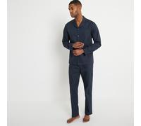 Polka Dot Cotton Pyjamas Navy print