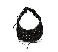 Polka Dot Cute Bow Tie Shoulder Bag Nylon Versatile Tote Purse Lightweight