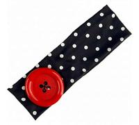 Polka Dot Headbands for Women,Vintage Hairband With Large Button Decorative, For Y2k Outfits Stripe Hairbands Cosplay Party Hair Styling Decor,Daily Style
