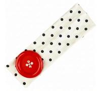 Polka Dot Headbands for Women,Vintage Hairband With Large Button Decorative, For Y2k Outfits Stripe Hairbands Cosplay Party Hair Styling Decor,Daily Style