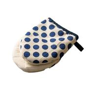 Polka Dot Heat-Resistant Oven Mitts For Home Use Microwave Gloves Kitchen(Blue Polka Dots)