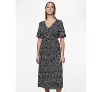 Polka Dot Midi Dress black with polka dots