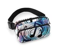Polka Dot Music Note Fanny Pack for Women Men Adjustable Waist Bag Belt Bag for Travel Sports Hiking, style, 20x13cm