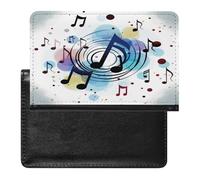 Polka Dot Music Note Passport Holder Cover Passport Cover Protector Essentials with Credit Card Slots Slim Travel Wallet Covers Documents Organizer Protector for Man&Women