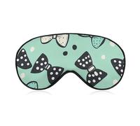Polka Dot Neckties Mint Green Blackout Sleep Mask for Side Sleeper Soft Covers for Travel Essentials Nap