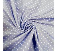 Polka Dot Pastel Polycotton Fabric Material *Sold by The Metre* 113cm Wide 5mm dot (Pastel Lilac) (Fat Quarter)