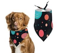 Polka Dot Pattern Dog Bandana Triangle Dog Scarf Washable Polyester Dog Bibs Cute Pet Bandana for Medium Large Dogs Puppy and Cats