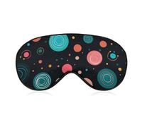 Polka Dot Pattern Sleep Mask Soft Comfortable Eye Mask with Adjustable Strap Eye Cover Eye Shade for Men Women Work Travel
