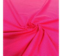 Polka Dot Polycotton Fabric - 50 Different Colours and Dot Sizes *Sold by The Metre* 113cm Wide (2MM DOT Cerise) (Fat - Quarter)