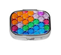 Polka dot Print Cute Pill Organizer Mini Medicine Storage Box Pill Container for Pocket Purse Travel