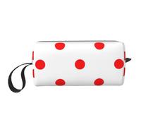 Polka Dot. Print Foam Padded Cosmetic Case Simple Organizer Pouch Lightweight Travel Bag for Space Saving