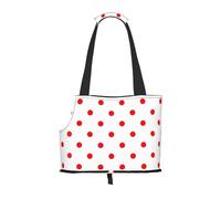 Polka Dot Printed Pet Shoulder Bag Lightweight Breathable Travel Pet Bag 26 * 34cm Weekend Pet Travel Set