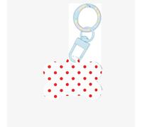Polka Dot. Printing Acrylic Dog Bone Ornament,Dog Tags Personalized Pet Ornament, Key Chain Bone Shaped Id Tags