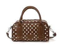 Polka Dot Purse Top Handle Bag Lightweight Casual Bag with Adjustable Wide Strap PU Leather for Women Travel Shopping Casual Travel