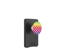 Polka Dot Rainbow and White PopSockets PopWallet for MagSafe
