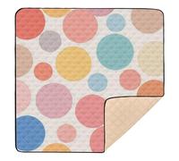 Polka Dot Round Modern Color Soft Thick Foldable Baby Play mat for Floor Lightweight Foldable Infant Play Mat for Babies Infants Toddlers, 50'' x 50''gimnasio de actividades para