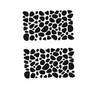Polka Dot Stickers, Dalmation Spot Dot Nursery Wall Art Stickers Animal Stickers, Irregular Dots Decal Child Kids Vinyl Art Decor, 2 Sheets Black - 56x40CM