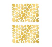 Polka Dot Stickers, Dalmation Spot Dot Nursery Wall Art Stickers Animal Stickers, Irregular Dots Decal Child Kids Vinyl Art Decor, 2 Sheets Gold - 56x40CM