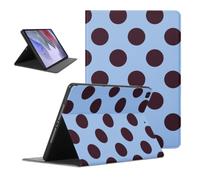 Polka Dot Tablet Case for iPad Air 2019 10.5" | Cute Polka Dots Blue Design Cases Trendy Flip PU Leather Stand Funda Adjustable Protective Cover for Girls Boys