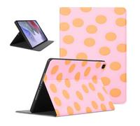 Polka Dot Tablet Case for Samsung Galaxy Tab A T515/T510 2019 10.1" | Polka Dots Light Pink Pattern Adjustable Protective Cases Flip PU Fashion Leather Stand Funda for Boys Girls