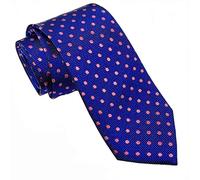 Polka Dot Ties for Men - Woven Dots Necktie - Mens Ties Neck Tie by Scott Allan, Navy Blue, 3.3 x 59 Inches